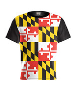 Maryland T-shirt Proud Maryland flag Coat of Arms Maryland Sport T-Shirt... - $43.75 CAD