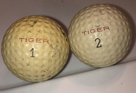 Tiger #1 &amp; #2 Vintage Brand Set Of Golf Balls - $9.38