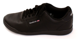 Reebok Black Princess Classic Lace Up Casual Shoes Women&#39;s Size 6 - $59.39