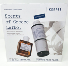 Korres Scents of Grece Lefko Eau de Toilette Perfume 50mL 1.7oz Shower Gel - £46.37 GBP