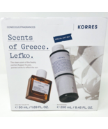 Korres Scents of Grece Lefko Eau de Toilette Perfume 50mL 1.7oz Shower Gel - $59.99