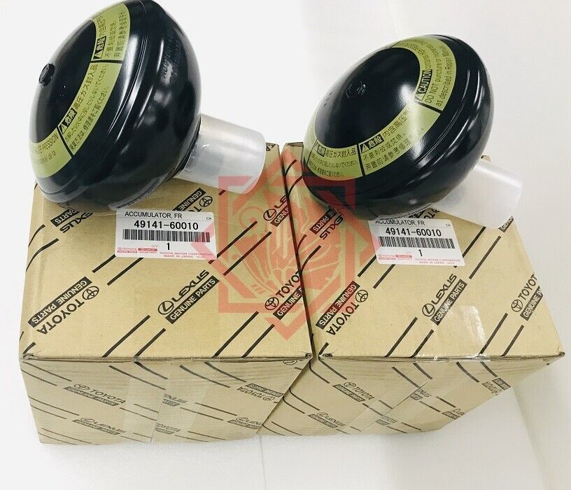 TOYOTA / LEXUS GENUINE SUSPENSION ACCUMULATOR FR SET 49141-60010 LX470 U... - $467.55