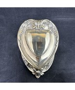 Weidlich Bros. Mfg. Co. 400 Silver Plated Art Nouveau Heart Shaped Lidde... - $54.99