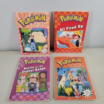 Pokemon Paperback Chapter Books Lot of 4 Battle, All Fired, Journey, Secret - $13.99