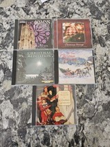 lot of 5 Christmas CDs Hymns Christmas Strings Meditation Norman Rockwell - £12.37 GBP