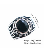 Iron Cross Ring Men Motorcycle Biker Ride To Live Motorhead 316L Stainle... - $24.64 CAD
