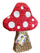 Mushroom Themed Pinata, Elevate Your Woodland Birthday Celebration with Vibrant  - $39.99