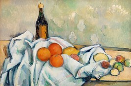 12537.Room Wall Poster.Interior art design.Paul Cezanne painting.Bottle &amp; Fruits - £12.94 GBP+