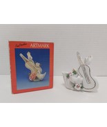 Vtg Artmark Fine Porcelain Bird And Musical Instrument Figurine - £7.72 GBP