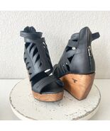 NEW Lane Boots BECCA Womens Black Wedges 8.5 Western Sandals Cowgirl Woo... - $148.50