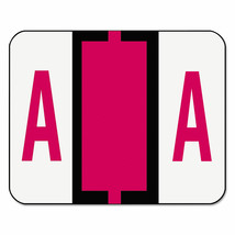 Smead A-Z Color-Coded Bar-Style End Tab Labels Letter A Red 500/Roll 67071 - $29.99