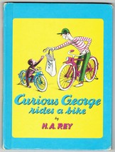 1952 Curious George Rides A Bike H. A. Rey Houghton Mifflin Book  - £13.69 GBP