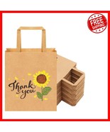 Elegant Sunflower Paper Gift Bags - 50 Count, Ideal for Weddings &amp; Baby ... - $62.49 CAD