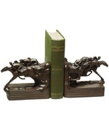 Bookends Too Close To Call Race Horse Race Equestrian Hand - $209.00