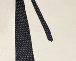 Mens Silk Dress Tie Nautica Navy Blue Half moons - £8.76 GBP
