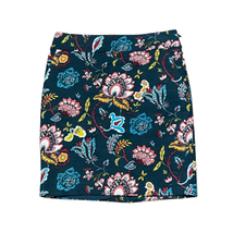 Ann Taylor Loft Petites Pencil Skirt Size 6P Green Multi Floral Lined Womens - £15.77 GBP