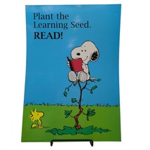 Vtg Peanuts Snoopy Plant the Learning Seed Read Classroom Poster 19x13&quot; Argus - £31.13 GBP