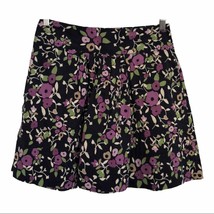 Ann Taylor Loft purple floral skirt - £15.31 GBP