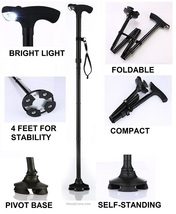 collapsible walking cane - £19.66 GBP