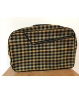 Vtg 60s Hinomoto Japanese Plaid Check Lock Suitcase Luggage Train Case B... - £47.06 GBP