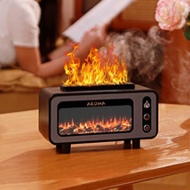 New Design Ultrasonic Flame Humidifier 200ml Simulated Fireplace 3D Fire Aroma D - £30.04 GBP