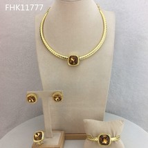 Fine Jewelry  Beautiful Rhinestone Jewelry Full Jewelry Sets For Women  FHK11777 - £86.96 GBP