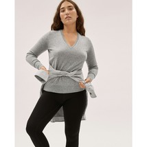 Everlane Womens The Cashmere V-Neck Sweater Heathered Gray S - £65.55 GBP