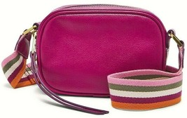 Fossil Maisie Magenta Leather Oval Crossbody Bag SHB2642508 Pink NWT $138 Ret FS - £67.17 GBP