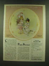1990 The Hamilton Collection Ad - Playing Bridesmaid Plate - £14.55 GBP