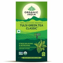 Organic India Tulsi Classic Green Tea Bags To Boost Immunity Naturally - £35.69 GBP