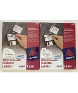 (2) Avery 6490 Diskette Labels 3.5&quot; Remove &#39;Em Removable 375 Each=750 total - $33.87 CAD
