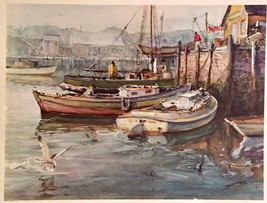 J.M. Sessions Watercolor Lithograph Print &quot;Misty Morning&quot; Officially Approved.   - £166.45 GBP