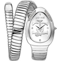 Just Cavalli Women&#39;s Snake Silver Dial Watch - JC1L227M0015 - £150.30 GBP