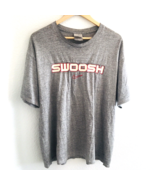 Vintage Y2K Nike Center Swoosh Spell-out Logo T-Shirt  XL Silver Tag Dis... - $93.16 CAD