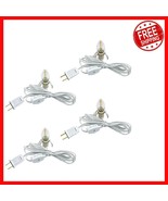 Indoor 4 Pack LED C7 Bulbs with On/Off Switch for Christmas Village Ligh... - $39.93 CAD