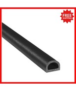 25ft D-Shaped Weather Stripping Seal - EPDM Rubber for Dust and Noise Pr... - $1,032.73 MXN