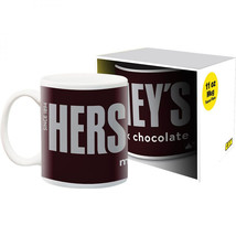 Hershey&#39;s Chocolate Classic Logo 11oz Ceramic Mug Brown - £16.81 GBP