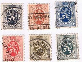 Belgium Lion 1929 Stamps. Lot Of 6 - £0.95 GBP