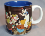 Walt Disney Snow White and the Seven Dwarfs Coffee Mug 1990s Wrap Around... - $16.78