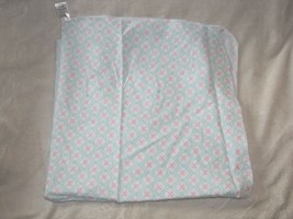 Luvable Friends Lovable Friends Pink Aqua Blue White Baby Flannel Blanket - £15.81 GBP