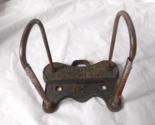 Industrial Antique Cast Iron Arch Wall File Hook Yawman &amp; Erbe Invoice H... - $39.58