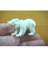 (bear-8) polar Grizzly bear of shed ANTLER figurine Bali detailed carvin... - $1,287.76 MXN