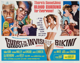1966 The Ghost In The Invisible Bikini Movie Poster Print Nancy Sinatra  - £5.56 GBP