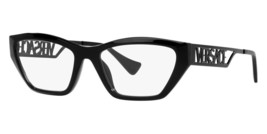 Versace VE3372U 5232 Eyeglasses Black Frame Demo Lens 55mm - £111.76 GBP