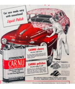 1948 Johnson&#39;s Carnu Wax Advertisement Automotive Polishing Auto-Wax F15U2 - $24.99
