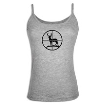 Deer Hunting Designs Graphic Womens Girls Singlet Camisole Sleeveless Tank Tops - £9.92 GBP
