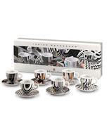 ILLY ART COLLECTION Coffee Set by Tobias Rehberger - 6 Cappuccino + 6 Sa... - £393.27 GBP
