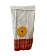 Seasons of Cannon Falls Dishtowel Lazy Daisy Yellow Red Decorative  NWT - £8.80 GBP