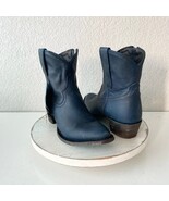 Lane PLAIN JANE Womens Cowboy Bootie 8 Blue Western Cowgirl Short Ankle ... - $223.53 CAD