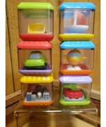 Fisher Price Peek a Blocks Learning Fun 6 Piece Block Set Vehicle Fun 20... - $280.48 MXN